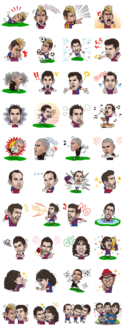 Sticker ไลน์ 1273 - Barça Players: First Edition