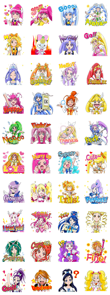 Stickerไลน์2997-Pretty Cure All Stars