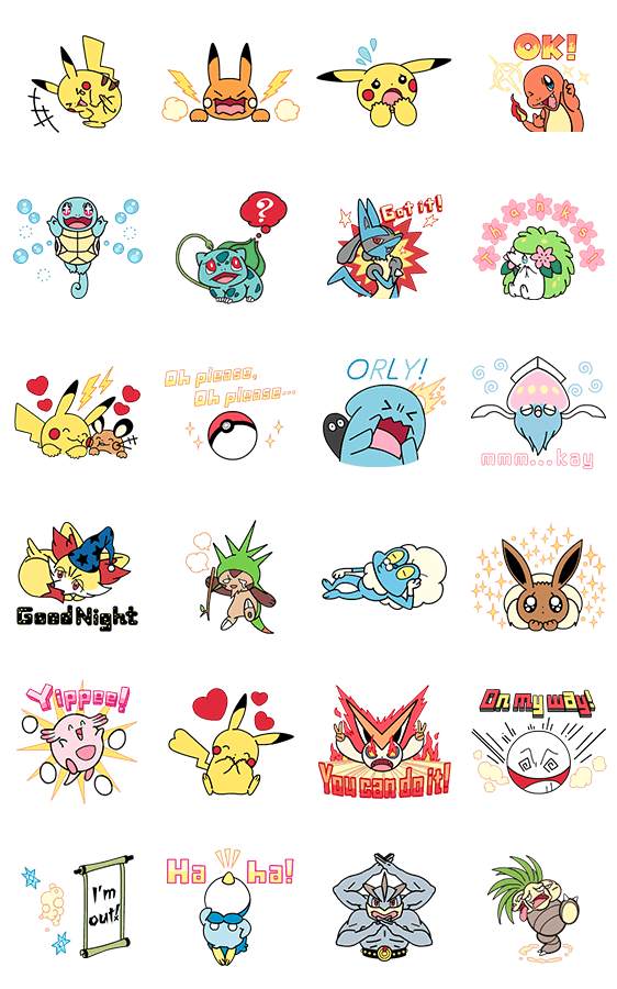 สติกเกอร์ไลน์5792-Animated Pokémon Stickers-ดุ๊กดิ๊กได้ โปเกม่อน [ดุ๊กดิ๊ก]   