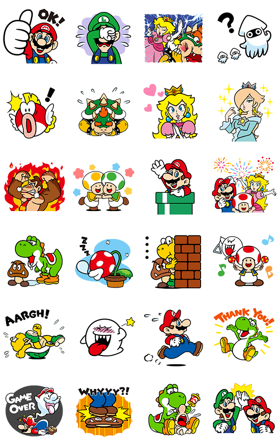 sticker5835-Talking Super Mario Animated Stickers [ดุ๊กดิ๊ก+มีเสียง]   