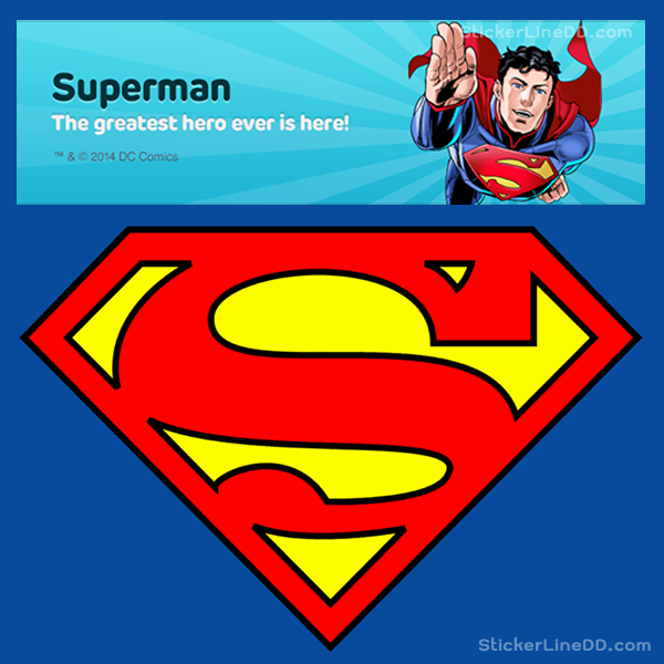 Sticker Line 1599 - Superman