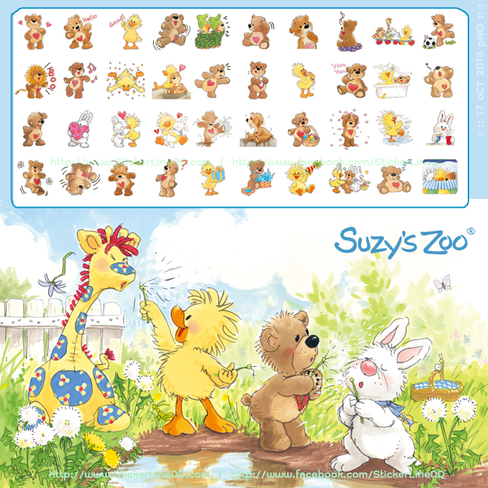 sticker Line 1255 - Suzy's Zoo Boof Special  